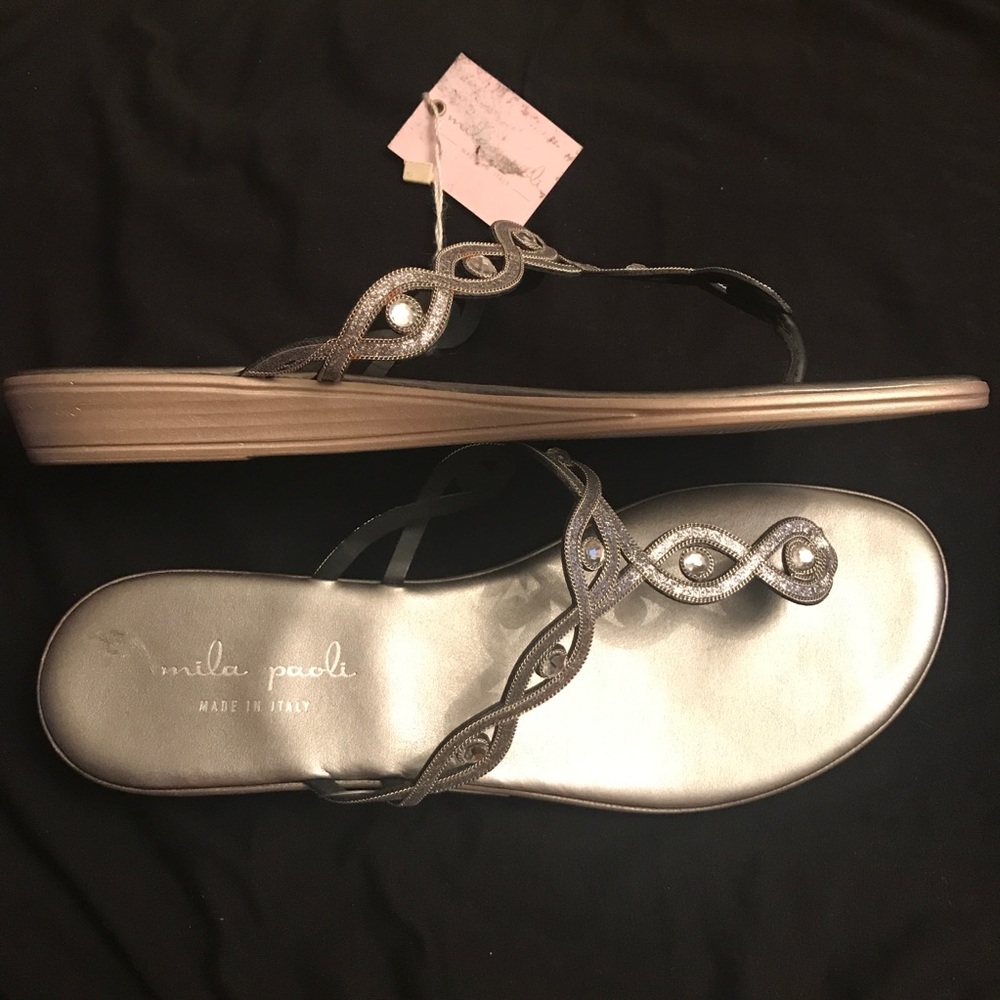 NWT sparkly summer sandals